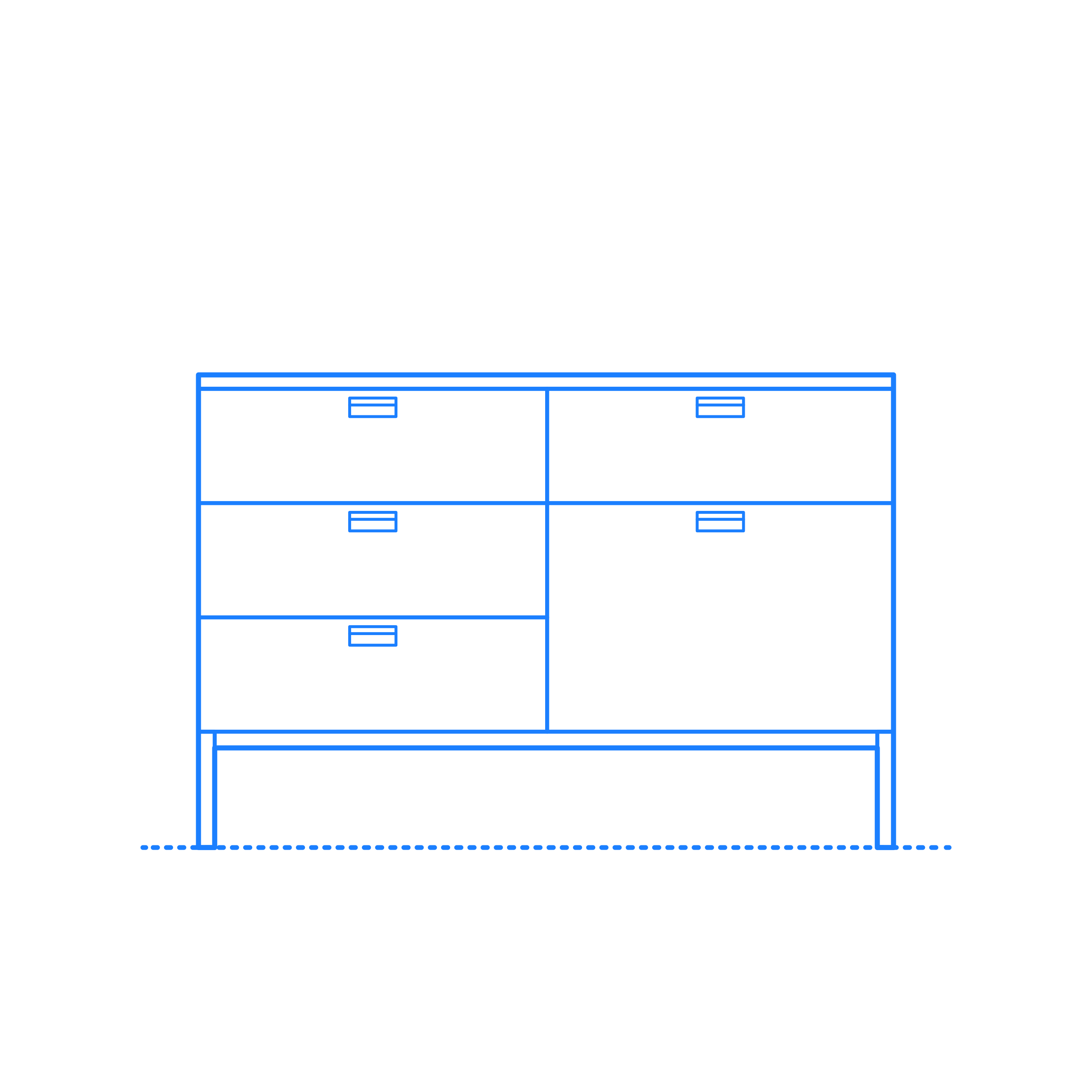 Furniture Credenzas Florence Knoll Two Position Credenza Outline Svg Vector Free Vectors